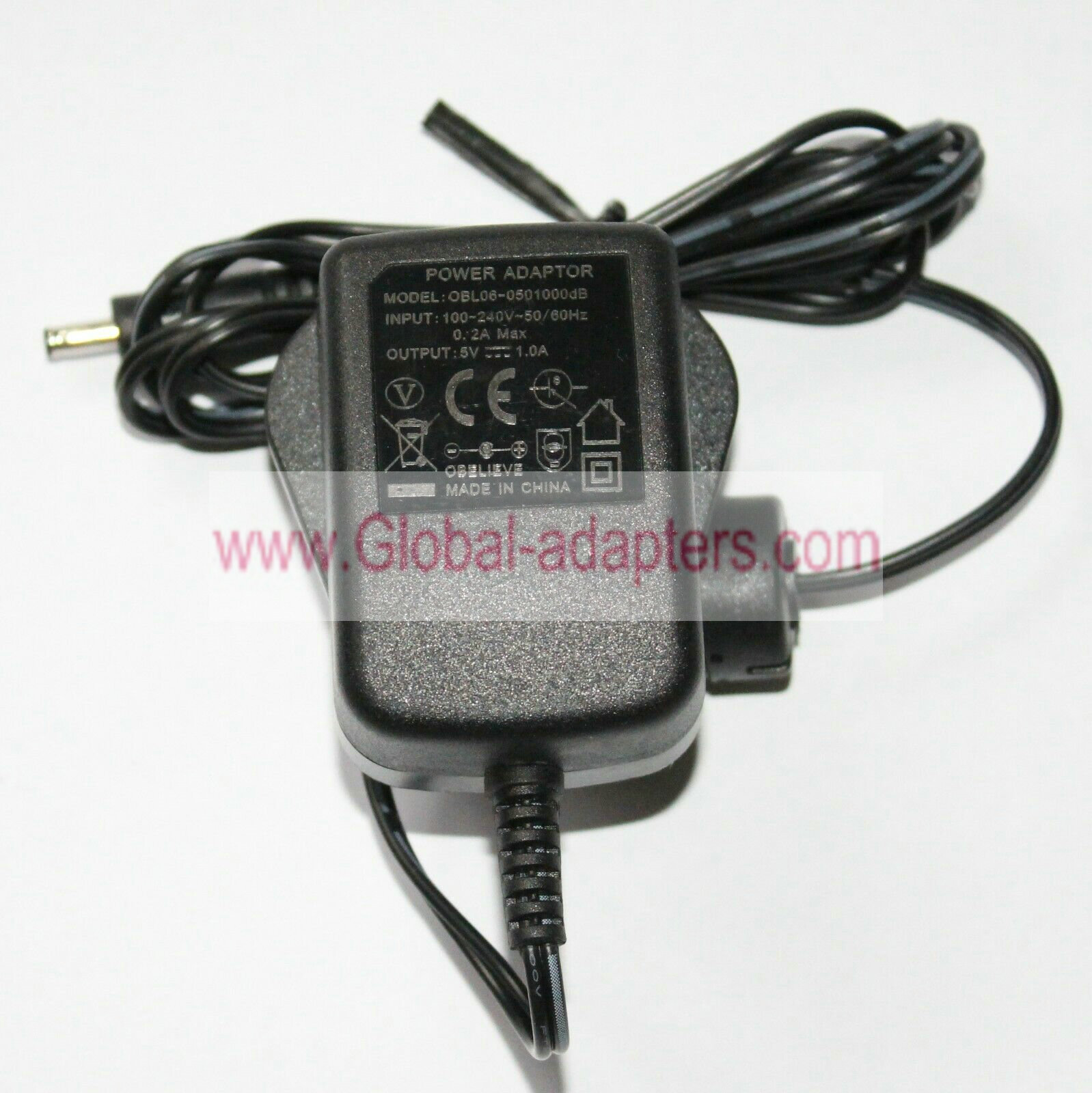 New OBELIEVE OBL06-0501000dB 5V 1A ac charger Power Adapter